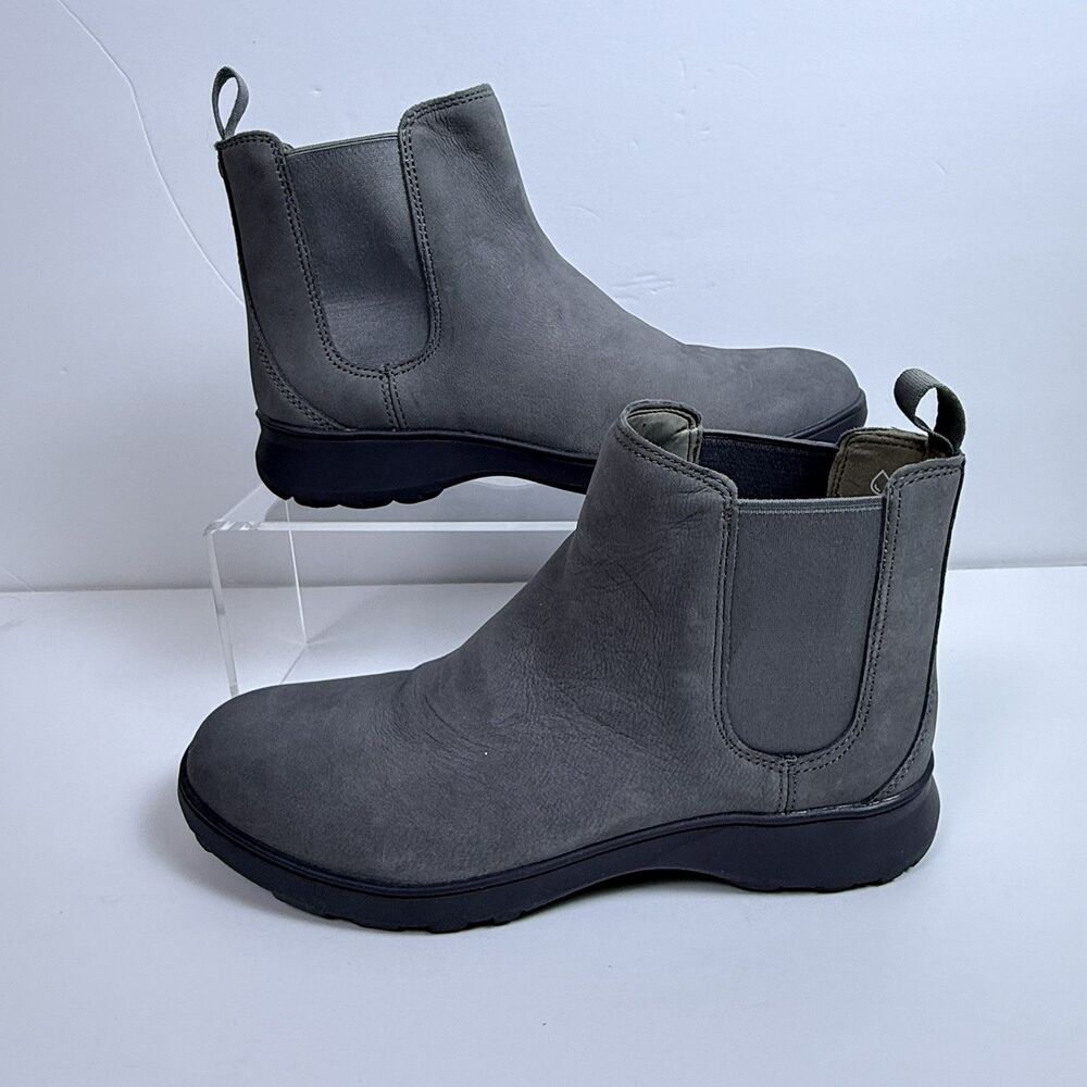 Vionic Women's Evergreen Boot Charcoal Nubuck Water Resistant Size 7.5 Pull On
